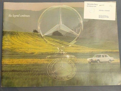 Mercedes Benz 1976 Full Model Range Brochure SL SE SEL SLC 280 450 230 240 300 D — photo 1