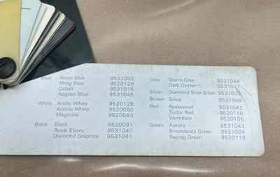 1992-95 Rolls Royce Bentley Paint Colour Sample Book TSD5298 Spirit Spur Turbo R — photo 7