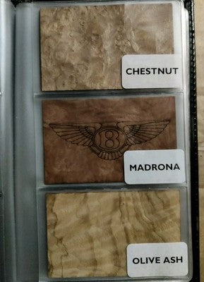 Bentley Cars Interior Trim Wood Samples for Dealership Continental Arnage Azure — photo 4