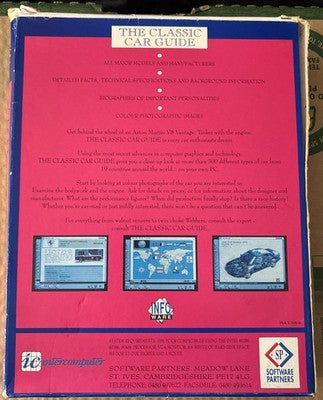Big Box Game/Software Infoware - The Classic Car Guide PC RARE DOS — photo 2