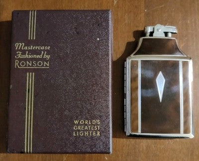 Ronson Mastercase Cigarette Lighter & Case USAAF WW2 — photo 1