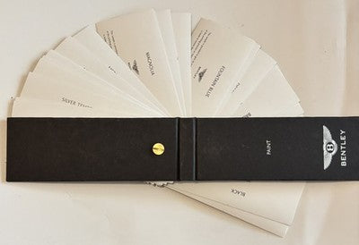 Bentley Paint Colour Dealer Sample Sampler Continental GT Azure Arnage 2000s — photo 3