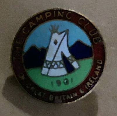 The Camping Club of Great Britain & Ireland Vintage Enamel Pin Badge J R Gaunt — photo 1