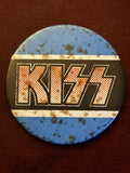 KISS Vintage Metal Pin Badge 1970s Classic Rock Heavy Metal  2 1/4" — photo 1