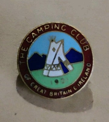 The Camping Club of Great Britain & Ireland Vintage Enamel Pin Badge J R Gaunt — photo 1