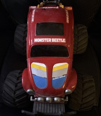 Vintage Tamiya Monster Beetle QD Quick Drive RC Car Red 1990 Spares Repair — photo 3