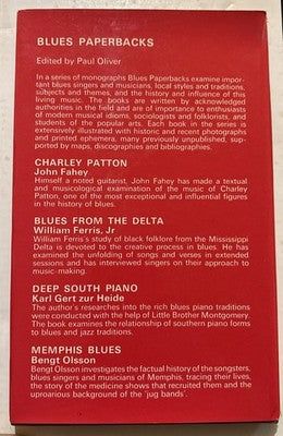 Charley Patton - John Fahey - Paul Oliver Blues Series 1st HARDBACK — photo 2