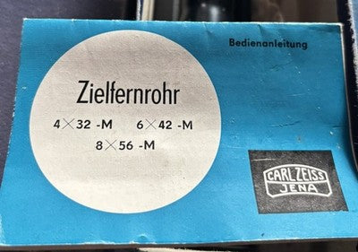 Carl Zeiss Jena ZF 6 x42 M Made In Germany Rifle Scope BOXED EXCELLENT — photo 5