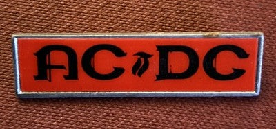 AC/DC Vintage 1980s Metal Pin Badge Classic Rock Metal — photo 1