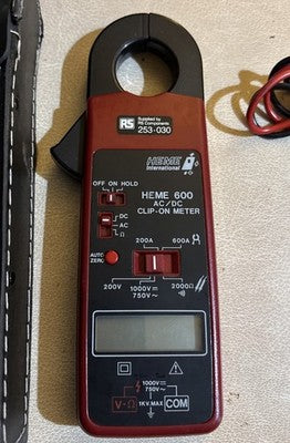 HEME INTERNATIONAL HEME 600 / HEME600  AC/DC Clip-On MultiMeter & Case — photo 2