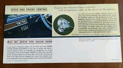 1965 Chevrolet Chevelle Chevy 2 II Corvair Custom Feature Accessories Brochure — photo 2