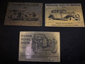 Egham Royal Show Plaques 1993 1994 1995 Vintage Classic Car Rally Automobilia — photo 1