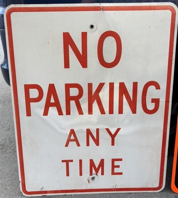 Genuine American USA Large Highway Road Sign - No Parking — photo 1