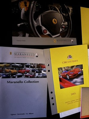 Job Lot Ferrari Brochure/Leaflet/Cards Maranello Concessionaires / Club Fiorano — photo 2