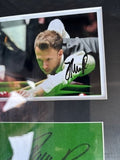 Judd TRUMP Signed Mounted & Framed Snooker Champion Photo & Cloth Display — photo 1