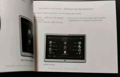 Bentley Flying Spur W12 & W12 Mulliner Dealer Pocket Guide 2013 Brochure — photo 4