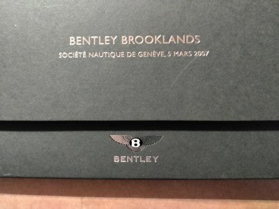 Bentley Brooklands Société Nautique de Genève 2007 Launch Brochure Pack — photo 2