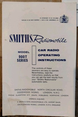BENTLEY S3 Delivery Envelope Handbook Supplement Radiomobile 900T Instructions — photo 4