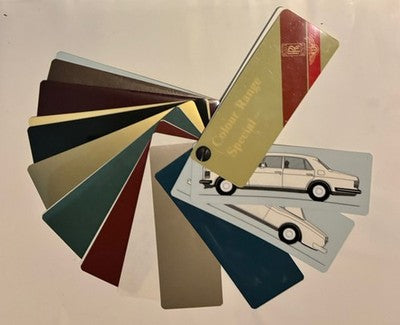 Rolls Royce Bentley SPECIAL PAINT COLOUR Sample Swatch Book TSD 4976 Spirit Spur — photo 1