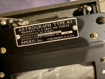 Astrograph Projector Type A-1 With Box by Sperti Inc WW2 USAAF B17 Navigation — photo 3