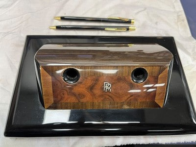 Vintage Rolls-Royce Executive Twin Pen Writing Instrument Desk Set — photo 2