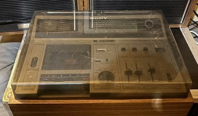 Sony CF620 Vintage Stereo Radio Cassette Recorder & Original Speakers & Cover — photo 7