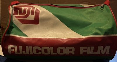 Vintage Fuji Fujicolor Camera Film Promotional Barrel / Holdall Bag — photo 1