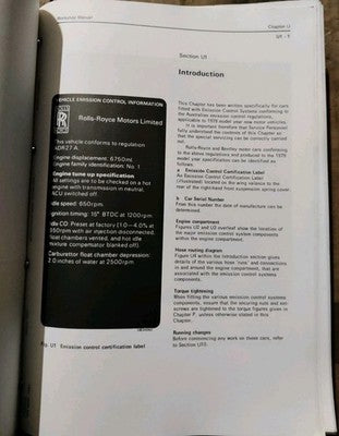 Rolls Royce Workshop Service Manual TSD4200 Shadow Wraith Corniche Camargue T2 — photo 7