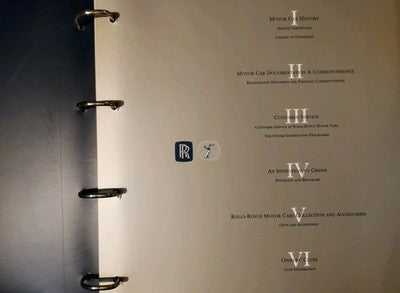 Rolls Royce Silver Seraph Delivery Pack Brochure Folder Binder Buildsheet — photo 3