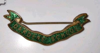 Vintage Oakdene School Enamel Pin Badge — photo 1