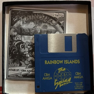 "Rainbow Islands"  Original Boxed Amiga Game (1990) Boxed Hit Squad — photo 2