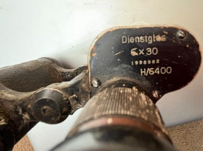 1940 German Military WWII Carl Zeiss Jena 6x30 Dienstglas H/6400 Binoculars WW2 — photo 10