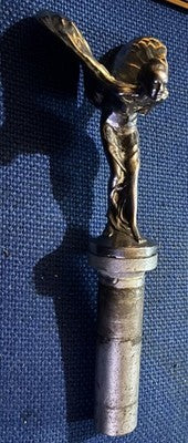 Genuine Rolls-Royce Spirit of Ecstasy Flying Lady Mascot & Spring Assembly Rod — photo 1