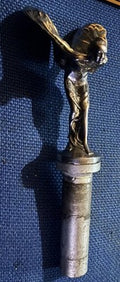 Genuine Rolls-Royce Spirit of Ecstasy Flying Lady Mascot & Spring Assembly Rod — photo 1