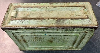 Vintage WWII US Military CANCO Cal .30 M1 Ammunition Box Steel Ammo Can — photo 2