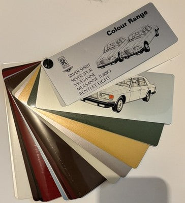 Rolls Royce Bentley Paint Colour Sample Book TSD 4428 Spirit Spur Mulsanne Eight — photo 4