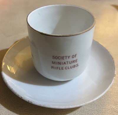 Society of Miniature Rifle Clubs SMRC Award Teacup & Saucer Small Bore — photo 3