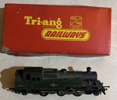 Vintage Triang Railways R59 2-6-2 3MT BR Black Tank Locomotive 82004 Train — photo 1