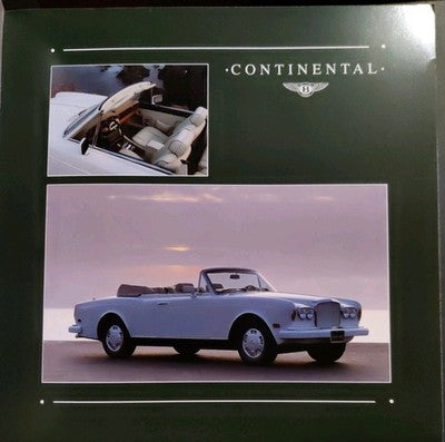1992 ROLLS-ROYCE & BENTLEY Sales Brochure - Continental R Turbo R Corniche Spur — photo 2