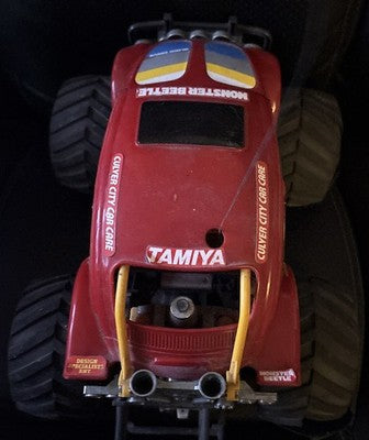 Vintage Tamiya Monster Beetle QD Quick Drive RC Car Red 1990 Spares Repair — photo 5