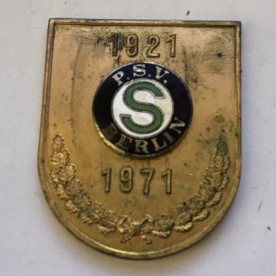 1921-1971 PSV Berlin German Police Sports Club Shooting Award Plaque Badge — photo 1