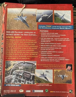 PC BIG BOX Flight Simulator MiG-29 Fulcrum PC Game NovaLogic 1998 — photo 2
