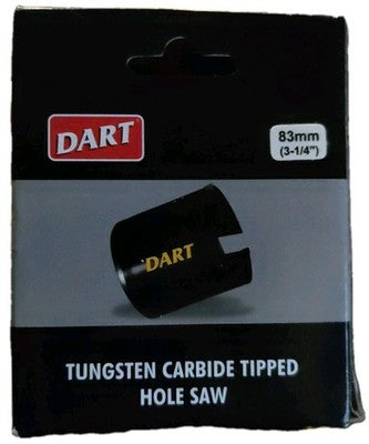 DART TCH083 83mm  3-1/4" Tungsten Carbide Tipped TCT Holesaw — photo 1