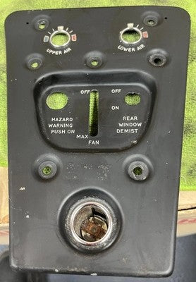Rolls Royce Silver Shadow Heater / Cigarette Lighter Control Panel — photo 1