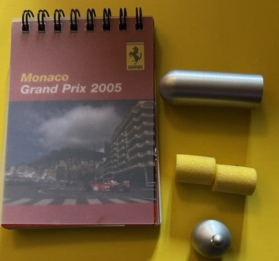 Ferrari Monaco Grand Prix 2005 Team Staff Race Information Booklet & Earplugs F1 — photo 3