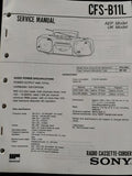 CFS-B11L Portable Radio Cassette Stereo - Genuine Sony Service Repair Manual — photo 1