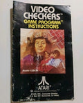 Video Checkers - Atari 2600 Game Manual Instructions — photo 1