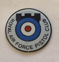 Vintage Royal Air Force Pistol Club Badge RAF Shooting Club Pin Military — photo 1