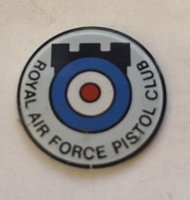 Vintage Royal Air Force Pistol Club Badge RAF Shooting Club Pin Military — photo 1