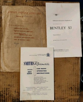 BENTLEY S3 Delivery Envelope Handbook Supplement Radiomobile 900T Instructions — photo 5